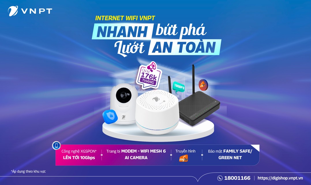 Internet Wifi VNPT thế hệ mới – An toàn ngay từ kết nối